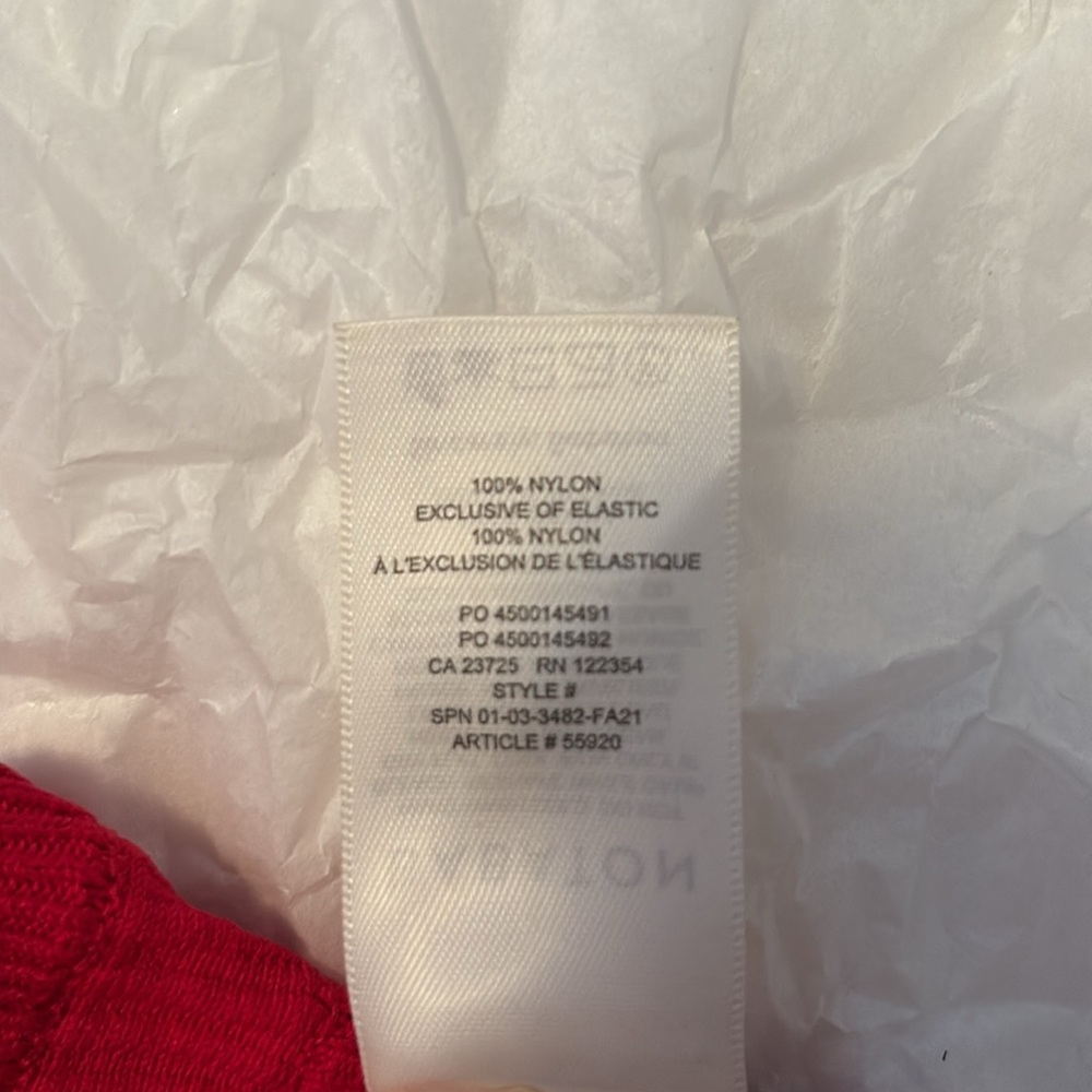Babaton Red Ribbed Tank Top - Picture 6 of 6